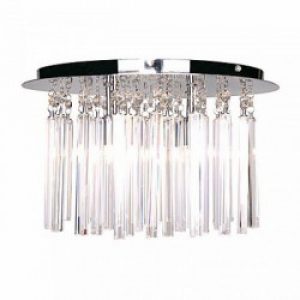 Lustre Moderne en Cristal avec 4 slots à ampoule