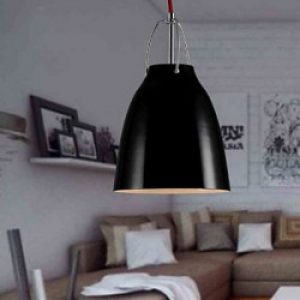 Lustre moderne en Métal Noir