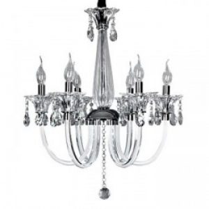 Lustre STAVELEY en Cristal avec 6 slots à ampoule