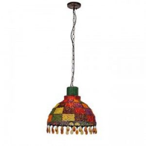 Lustre à store multicolore