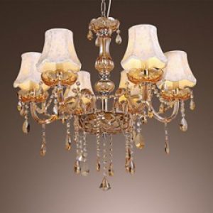 Lustre Style de luxe en Cristal à 6 Chandeliers Européens