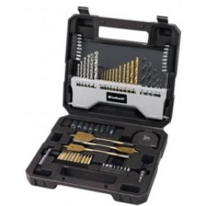 Mallette de 43 embouts, 18 forêts, 7 clés Allen et un mètre ruban