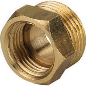 Mamelon laiton brut égal mâle / femelle à visser