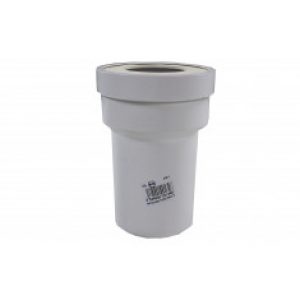 Manchon 100mm avec lèvres pour sortie wc de 85 à 107mm