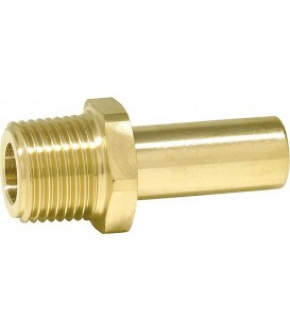 Manchon visse en laiton 22 mm x R3/4&Prime; (male/filet male)