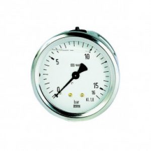 Manomètre inox glycérine AXIAL Mâle 1/4″ (8/13) – Ø50 – 0 à 16 bars