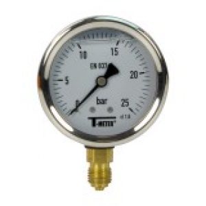 Manomètre inox – Insert laiton – 0-25…