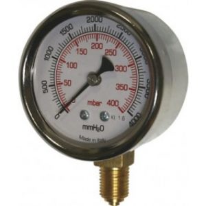 Manomètre vertical à capsule – spécial gaz