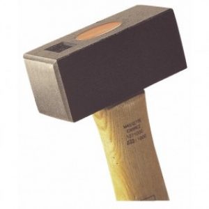 Massette de bâtiment carrée, manche hickory