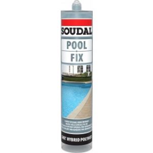 Mastic-colle hybride polymère – pour composants de piscine – POOL FIX