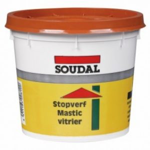Mastic vitrier à l’huile de lin couleur acajou