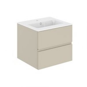 Meuble 2 tiroirs avec plan vasque 60,5 cm Mood…