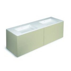 Meuble 4 tiroirs avec plan vasque 2 bacs 160 cm…