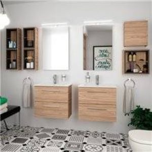 Meuble 60 cm Blanc profondeur réduite S35 SALGAR