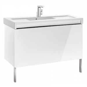 Meuble avec plan vasque 110 cm blanc Stratum-N…