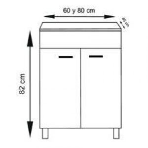 Meuble blanc brillant ECO TEGLER