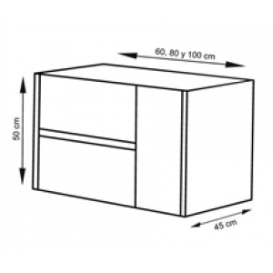 Meuble Blanc brillant Ítaca TEGLER