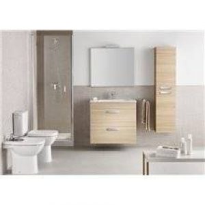 Meuble chêne 80 cm compact 2 tiroirs Debba Roca