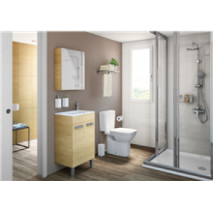 Meuble chêne 80 cm compact avec portes Debba Roca