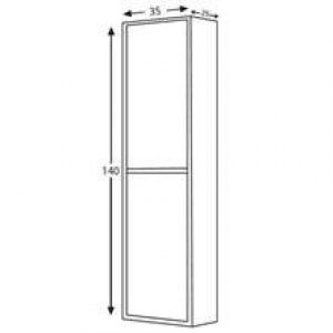 Meuble colonne chêne smoky Florence TEGLER