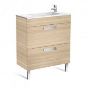 Meuble compact Unik DEBBA 700 2 tiroirs et lavabo DISPONIBLE en 4 COLORIS