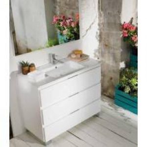 Meuble Life 3 tiroirs sans plan vasque – B10