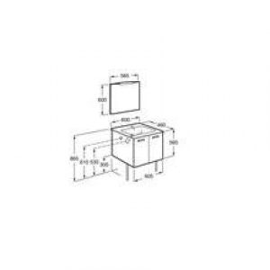 Meuble Pack 2 portes cèdre 60 cm Victoria Basic…