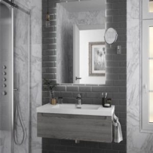 Meuble salle de bain suspendu MONTERREY 800 Pin bahia 1 Tiroir – SALGAR 23931