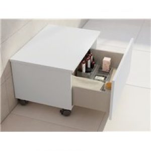 Meuble sur roulettes 80cm blanc Suma Roca