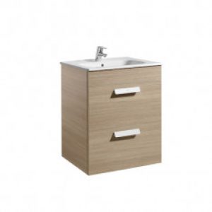Meuble Unik DEBBA 600 2 tiroirs et lavabo DISPONIBLE en 4 COLORIS