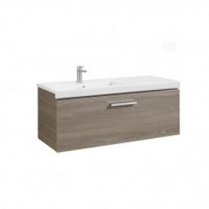 Meuble Unik PRISMA 1100mm 1 tiroir, lavabo à gauche ou droite