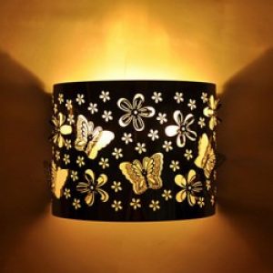 Mini chandelier mural de style traditionnel en métal 20 cm de hauteur