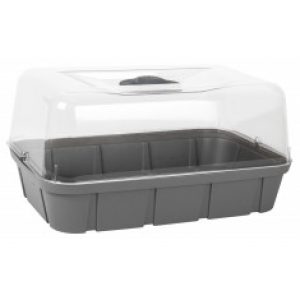 Mini serre de culture taille M, 5.7L – Gris anthracite