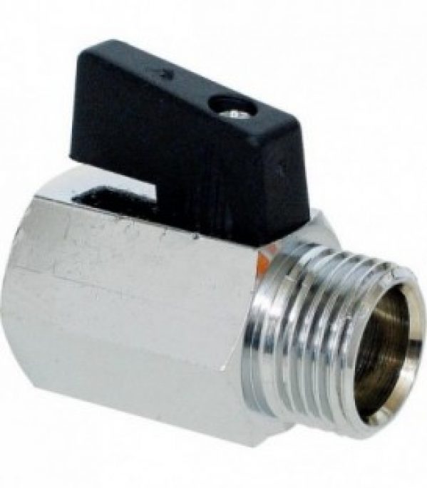 Mini vanne boisseau spherique type 405 – 1/8&Prime; PL2 fem/male – levier court