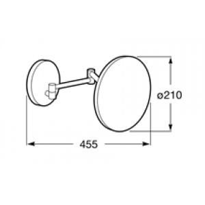 Miroir bras articulé Hotels 2.0 Roca