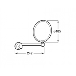 Miroir double face Hotels Classic Roca