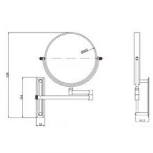 Miroir grossissant Medisteel Mediclinics