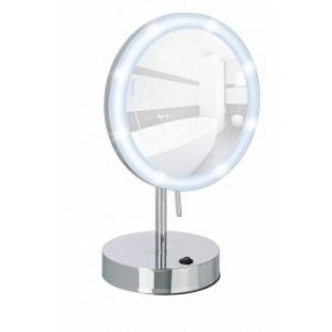 Miroir grossissant x5 – à pied pour salle de bain LED