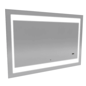 Miroir rectangulaire – auto-éclairant – Silver Futura -deux dimensions