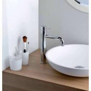 Mitigeur chromé haut avec vidage pour lavabo TRIVERDE – CRISTINA ONDYNA TV22251