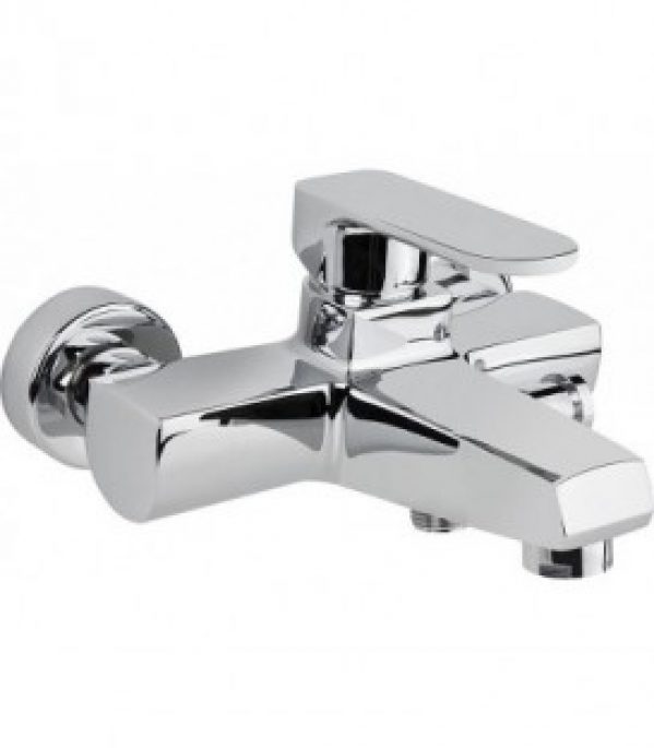 Mitigeur de baignoire en saillie Everly chromé1 levier – haut 158 mm saillie 158mm