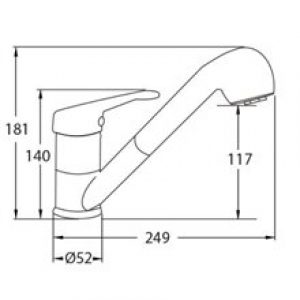 Mitigeur de cuisine bec extractible Nerea…