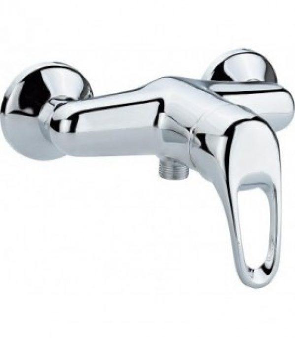 Mitigeur de douche RUMBA III chromé avec levier ouvert