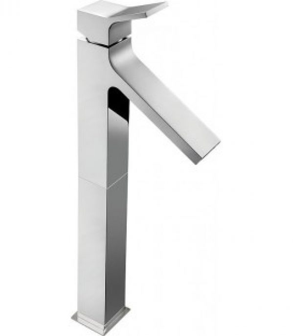 Mitigeur de lavabo Engla avec écoulement Klicker, chromé H400mm, saillie 128 mm