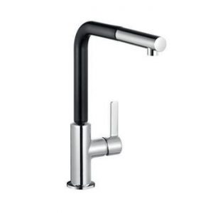 Mitigeur Douchette Kludi chromé et noir  CRBMD216