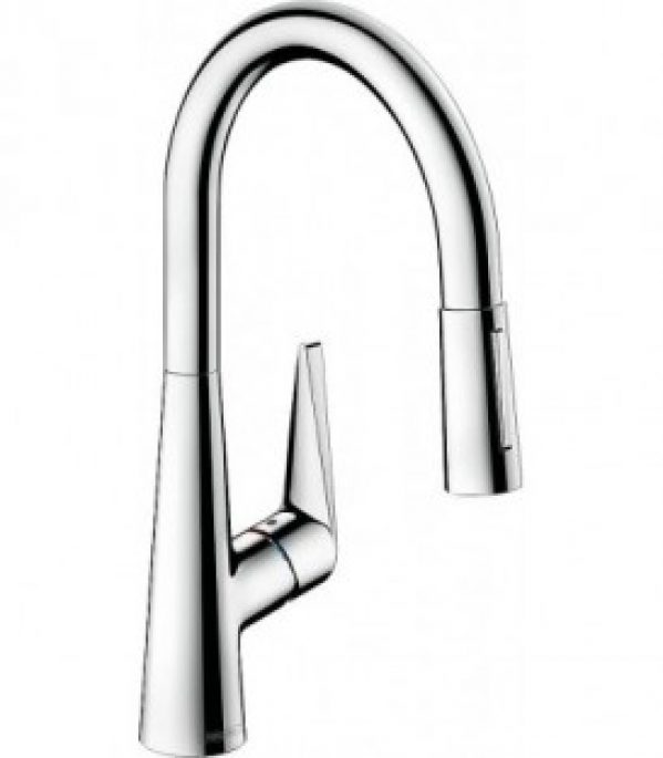 Mitigeur d’évier Hansgrohe Talis S 200, avec douchette extractible, chromé