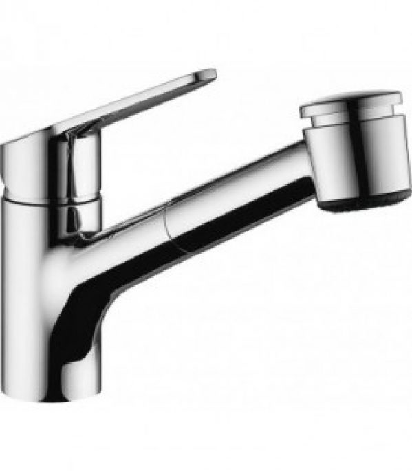 Mitigeur d’évier KWC Isla chromé, avec douchette extractible