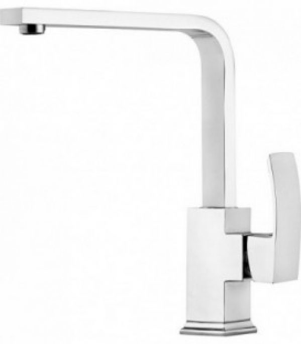 Mitigeur evier Enver chromé,bec d’écoulement pivotant entraxe 220mm