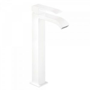 Mitigeur lavabo avec bec cascade – TRES 00681001BMD Blanc Mat