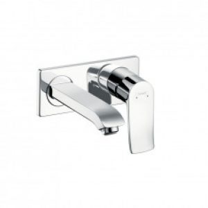 Mitigeur lavabo encastré METRIS bec court 165mm Chromé Hansgrohe
